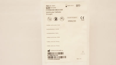 Codman 82-3041 Medos  Ventricular Cath. Straight (x)
